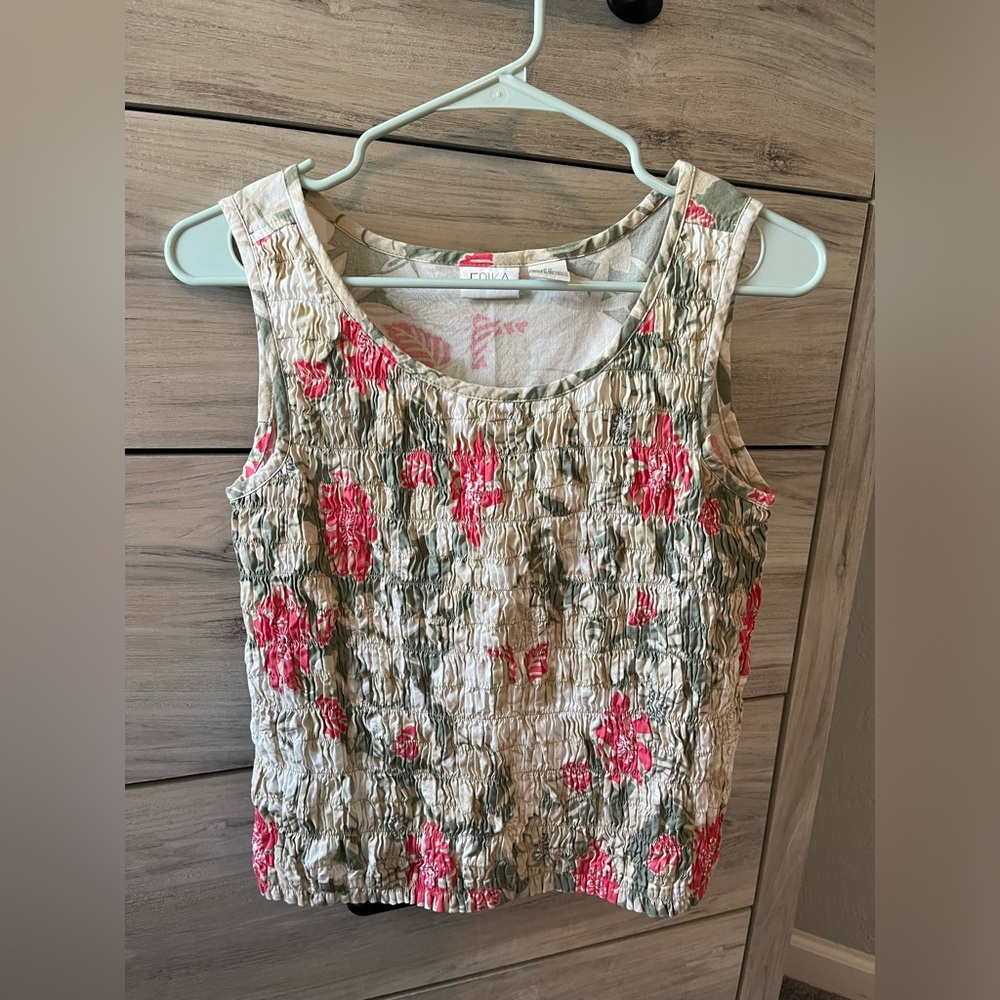 Erika Petite floral tank Petite Small